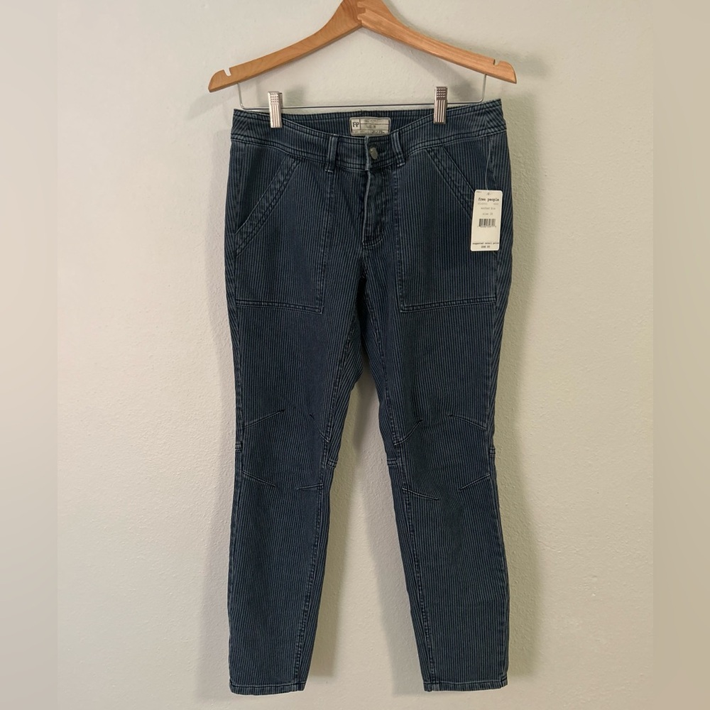 Free People Striped Jeans